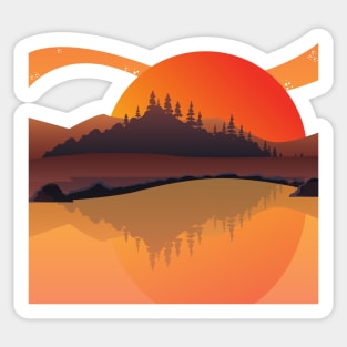 Overlook Bay Forest Horizon Sticker